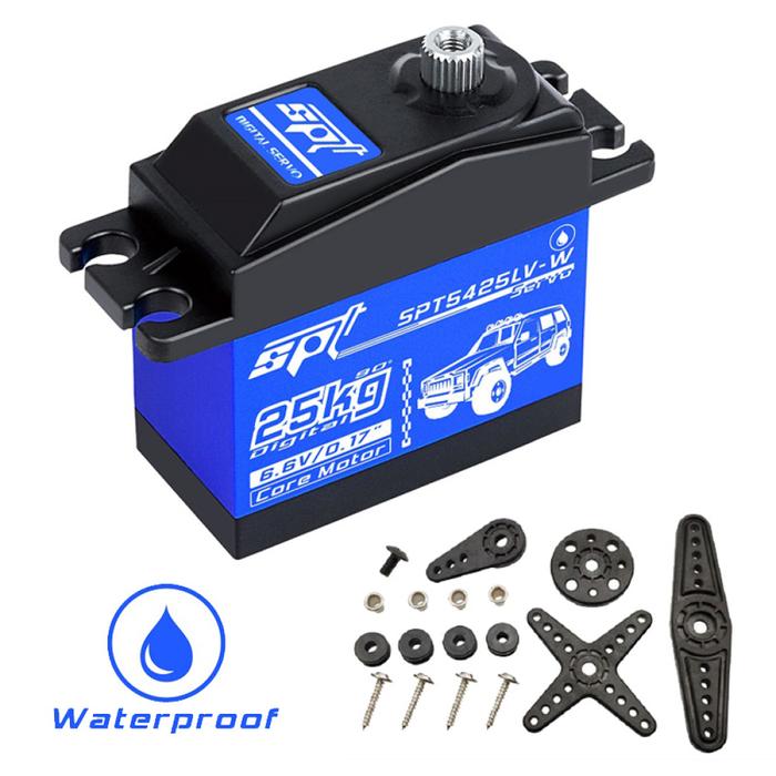 Waterproof SPT5425LV-W 25KG 90° Digital Servo For 1:8 1:10 RC Car