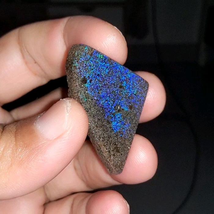 bahan black opal andamoka natural australia