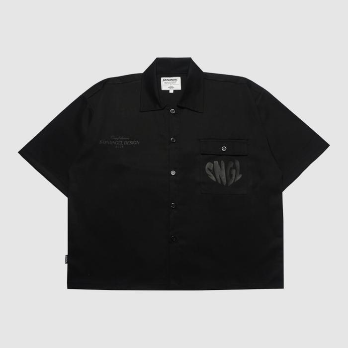SAINANGEL SHIRT BOXY Mono Black