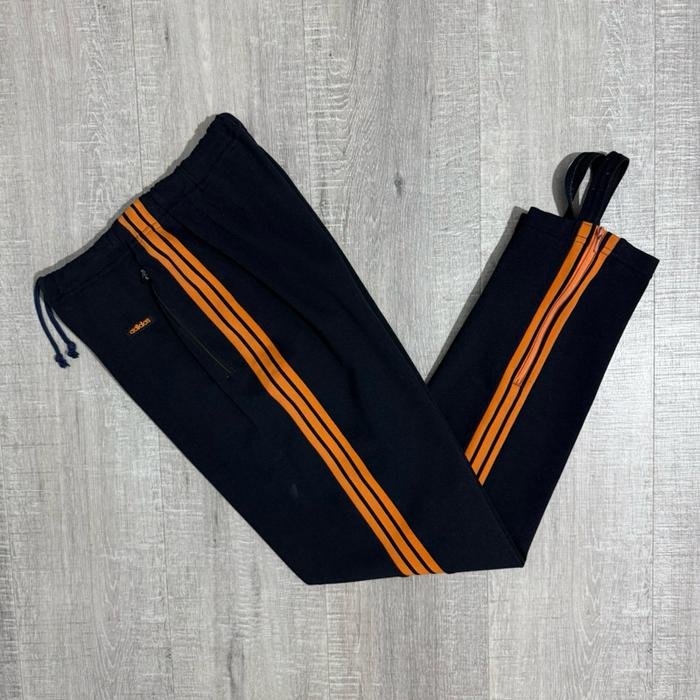 Celana vintage adidas w.germany by descente trackpants blackorange