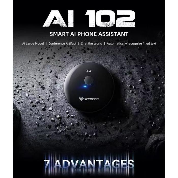 SMART AI-102 ALAT PENERJEMAH BAHASA TRANSLATOR +40 BAHASA WEARFIT INTELIGENT ASSISTANT TRANSLATE