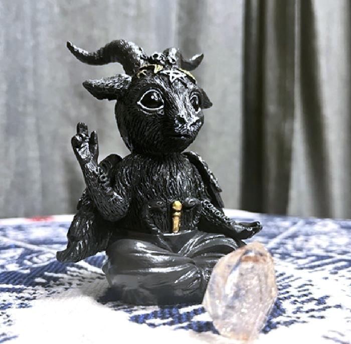 Baphomet Satan Statue Sabbath Goat Head Satan Baphomet Sculpture