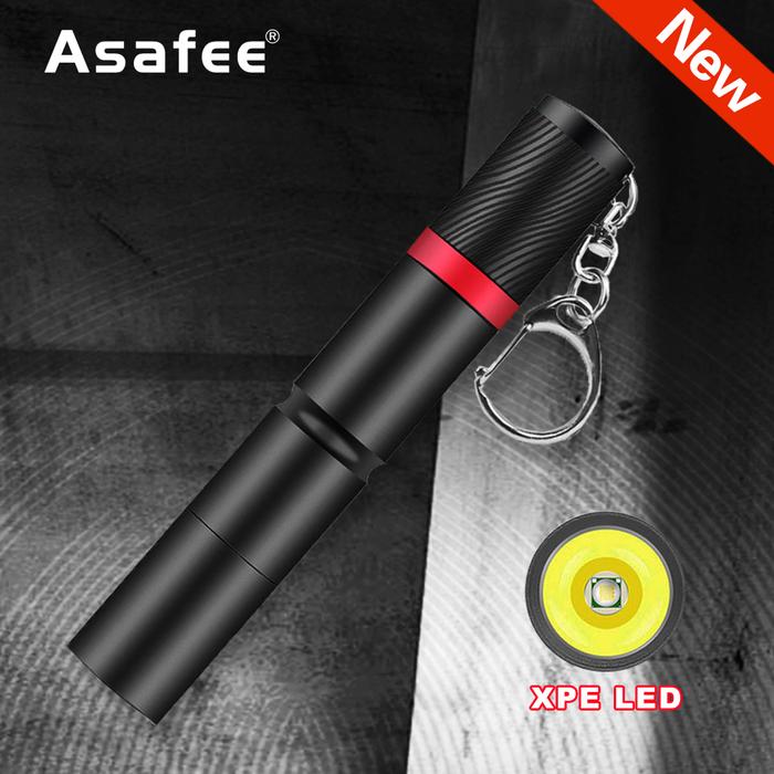 Asafee 5wrangler Senter Darurat Portabel Mini dengan Senter XPE