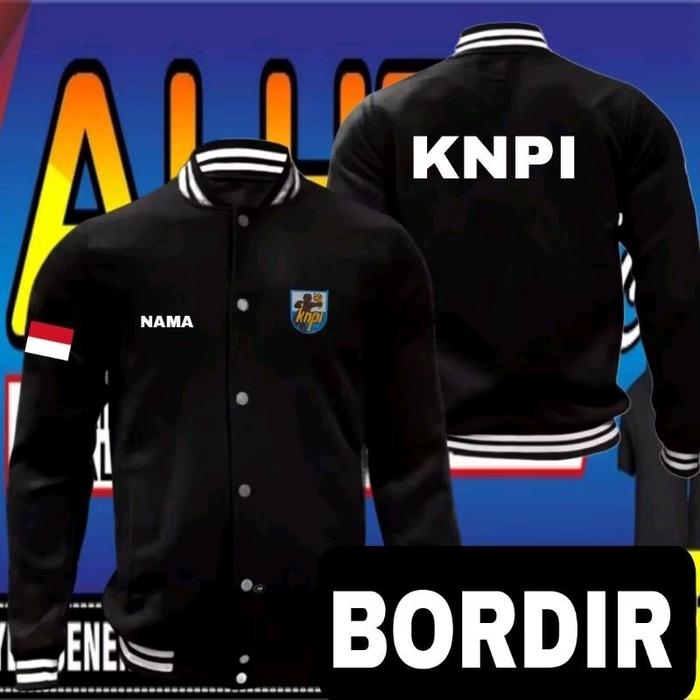 ready stok full bordir jaket KNPI jaket baseball KNPI jaket KNPI terbaru Jaket varsity KNPI jaket ke