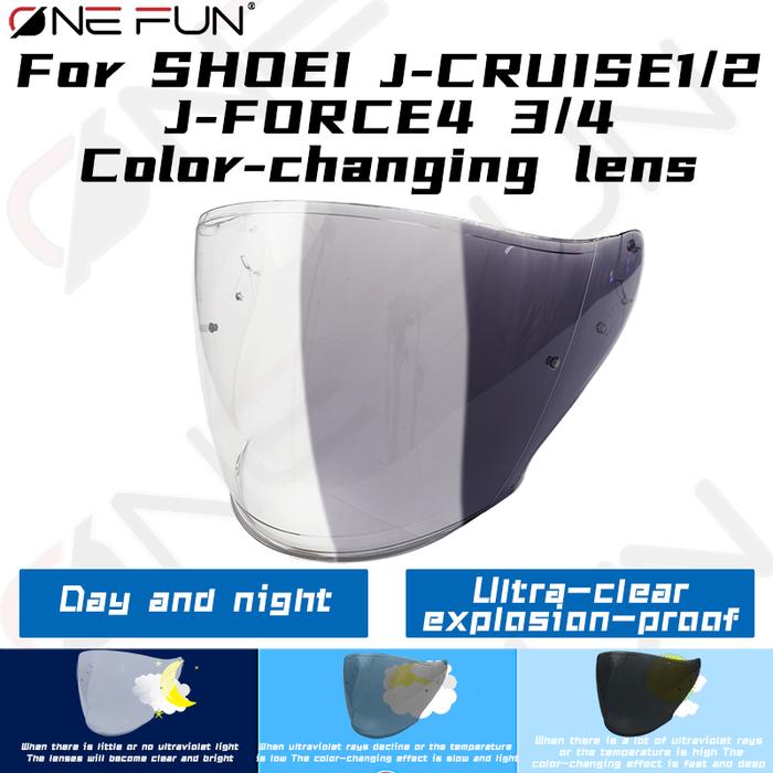 Motorcycle Helmet Visors for SHOEI J-CRUISE1 JCRUISE1 JCRUISE2 J-CRUISE2 J-FORCE4 CJ2 Uv protection