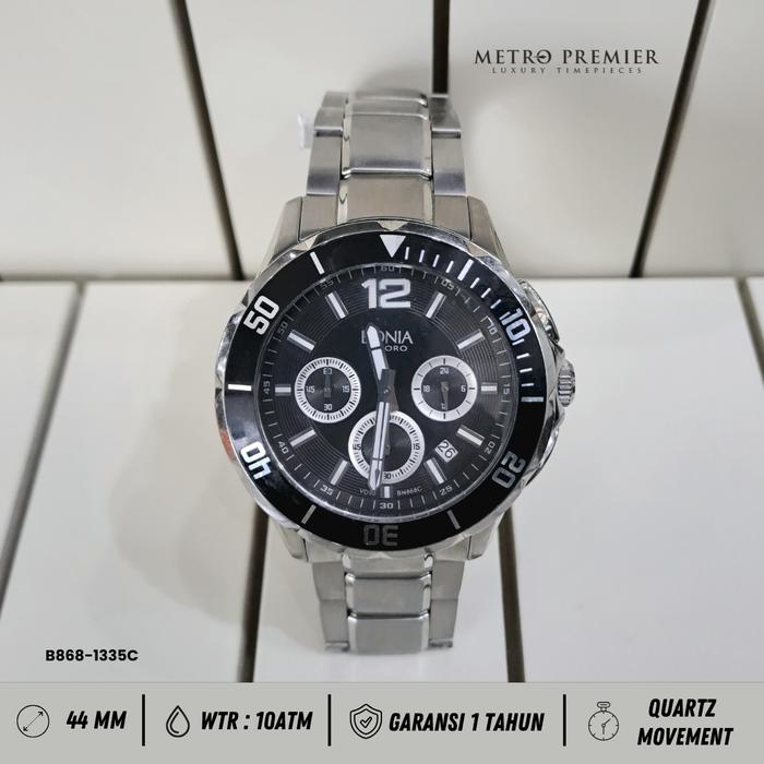 Bonia B 868 – 1355L B868-1335L Jam Tangan Pria Analog Stainless Steel Original & Garansi Resmi  1 Ta