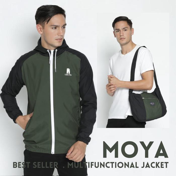 JACKET BAG JAKET BISA JADI TAS PRIA WANITA LUCY'S LUCYS MOYA MULTIFUNCTIONAL