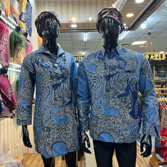 Baju Batik Kemeja Tunik Bahan Katun Prima Premium Model Tunik Dan Kemeja Jaitan Semi Jas Seragam Cou