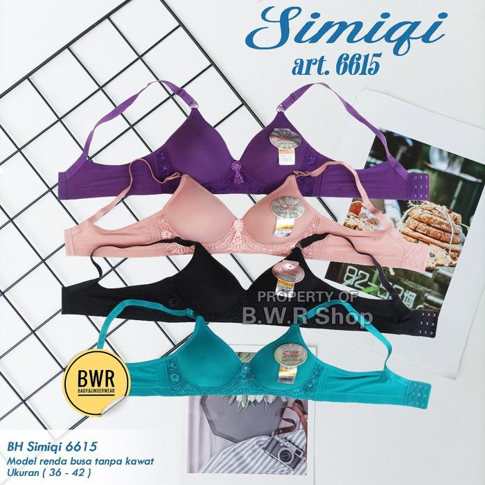BH SIMIQI 6615 6616 | BH busa cup full renda kancing 3| Bra renda simiQi | grosir BWR