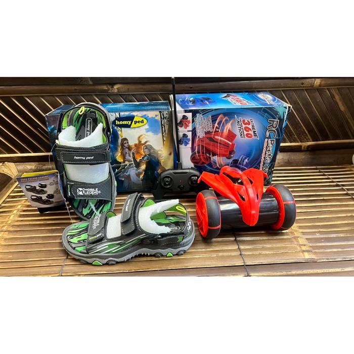 SANDAL GUNUNG ANAK HOMYPED MOBILE LEGEND berhadiah mobil remot control RC BATLLE DAN KRAKTER MOBILE