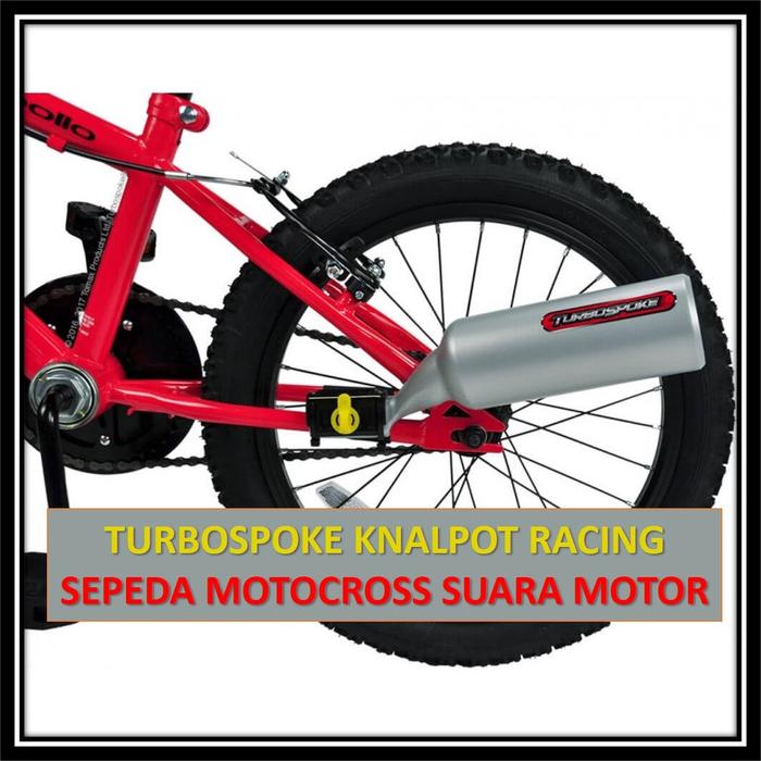 ORIGINAL Turbospoke Knalpot Racing Sepeda Motocross 3 Motocard Sepeda Suara Motor Knalpot Suara Enam