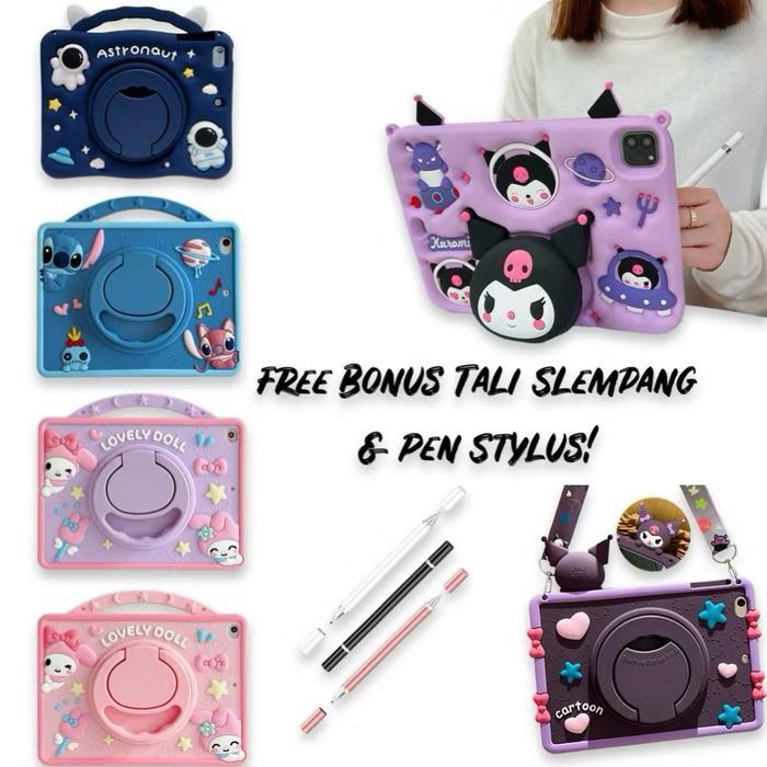 Casing (UNIVERSAL 10 inch) Itel Vista Tab 10 inch / Vista Tab 11 10.1 inch Softcase Bahan Silikon Fr
