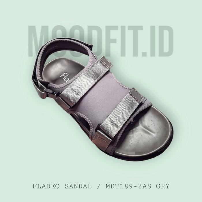 FLADEO Sandal Tali MDT189-2AS GRY - Sepatu Santai Pria dengan Tali yang Nyaman dan Gaya