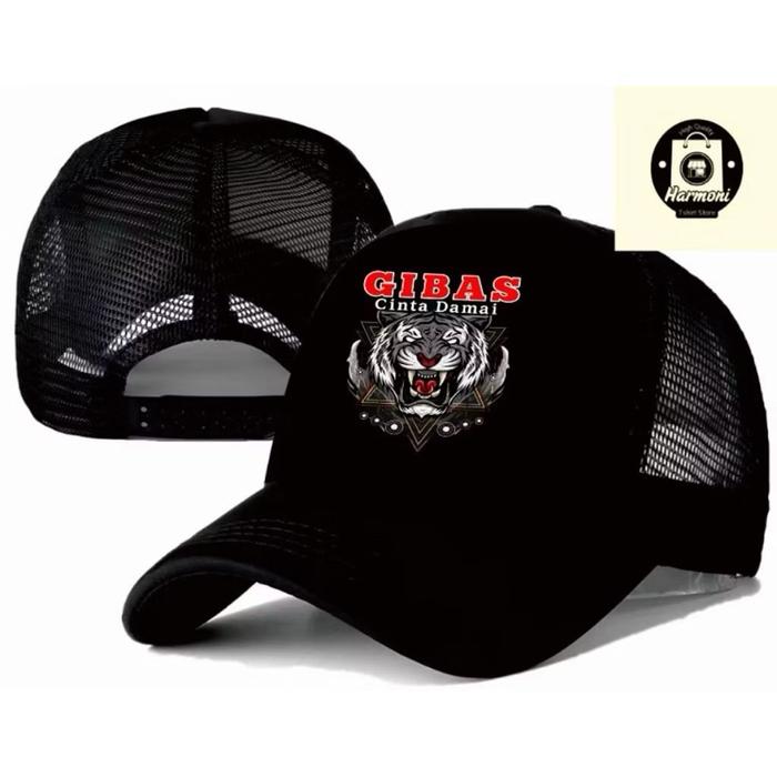 TOPI TRUCKER TOPI JARING GIBAS CINTA DAMAI