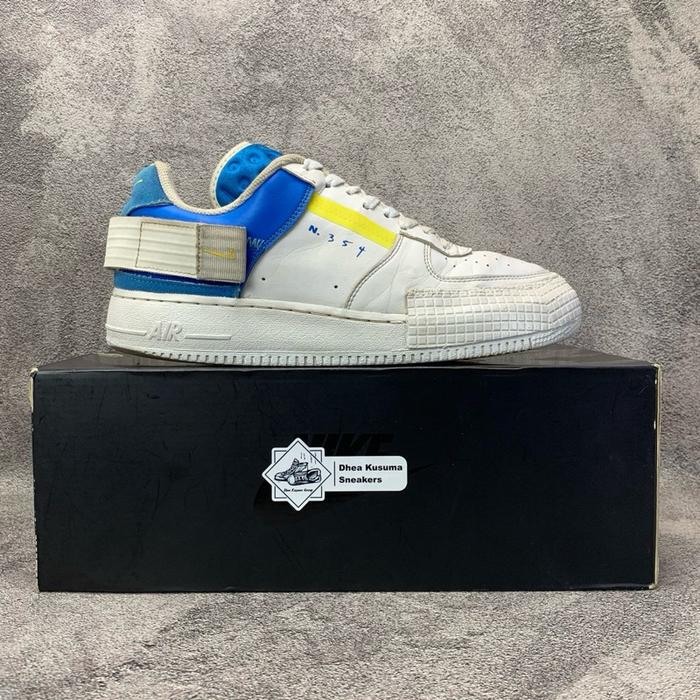 Sepatu Second Nike AF1 Photo Blue Size 42,5 Insole 27 cm Original Guarantee 100%