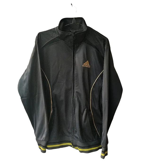 Tracktop Adidas Predator Original Pria Jaket Wanita Unisex Oversize Bomber Keren Hitam Basic