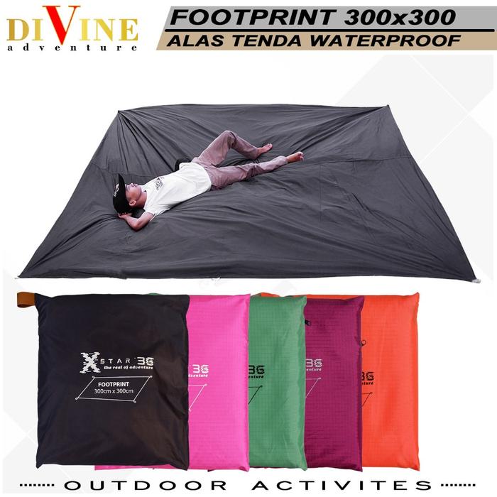 READY Footprint tenda camping outdoor waterproof 300 x 300 alas tenda camping ultralight