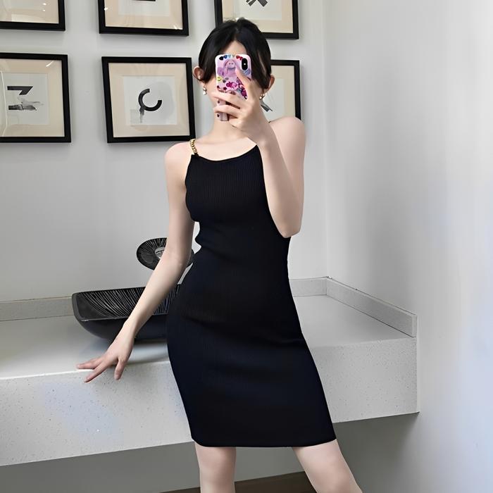 Dress TankTop Slim-Fit Tali Kecil Wanita Bra Polos Dewasa Tanpa Kawat Jumbo Singlet Atasan Terbaru K