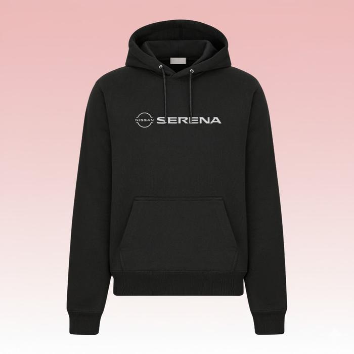 Hoodie Nissan SERENA  Premium Fleece Cloth Sweater Jacket Hood Black Hitam Distro