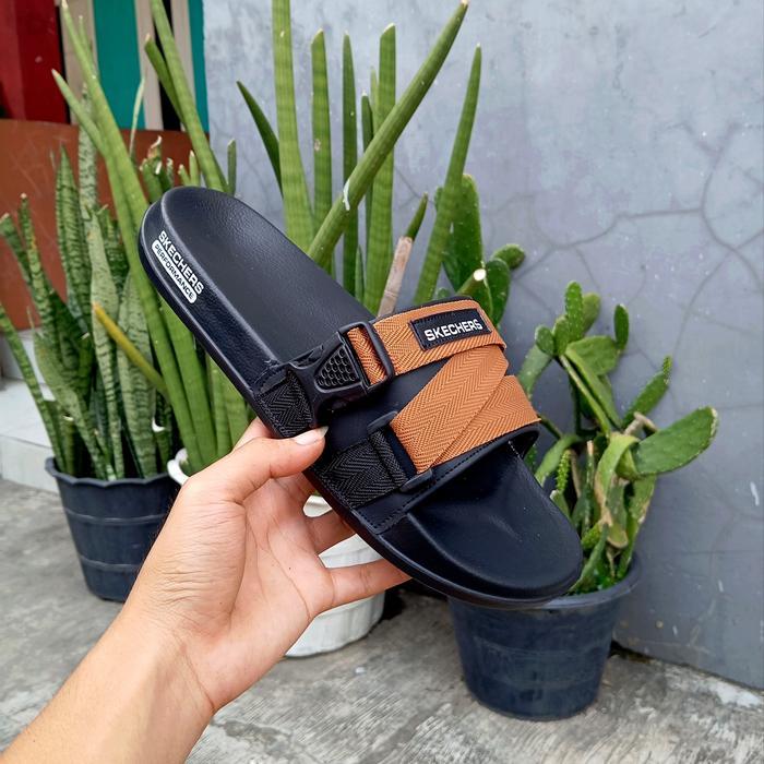 SANDAL SKECHERS PRIA JUMBO TERBARU SIZE 43 - 50 *