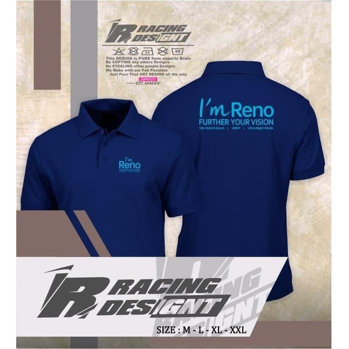 Poloshirt / Kaos Polo Oppo I'm Reno Terbaru Kualitas Distro