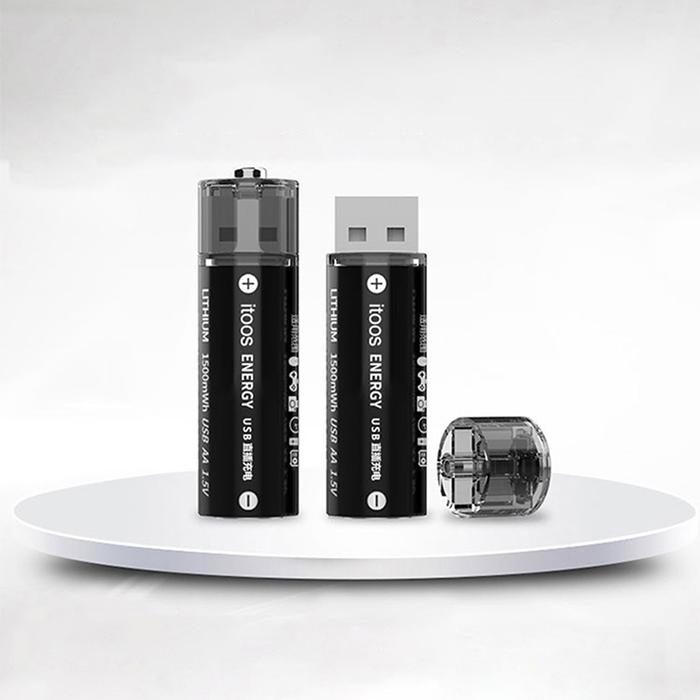 Large Capacity 1.5V AA 1500mAh USB Rechargeable AA Batteries USB