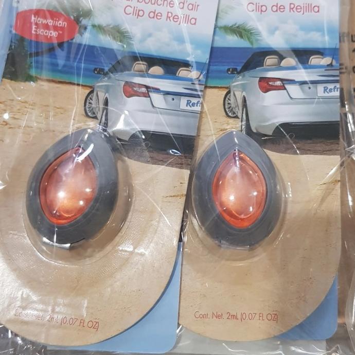 PARFUM MOBIL REFRESH HAWAIIAN ESCAPE TEAR DROP DIFFUSER PARFUM CLIP AC
