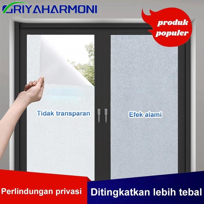 【Cod】Stiker Kaca Buram Sandblast Jendela Premium Jepang Tidak Tembus Pandang 120*100Cm