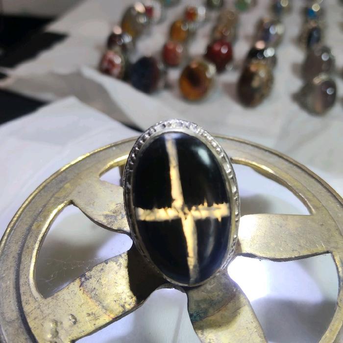 cincin fosil kelor tapak jalak natural alam