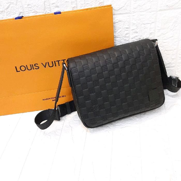 TAS SLEMPANG PRIA LV'0404 DAMIER EMBOS IMPORT VIP