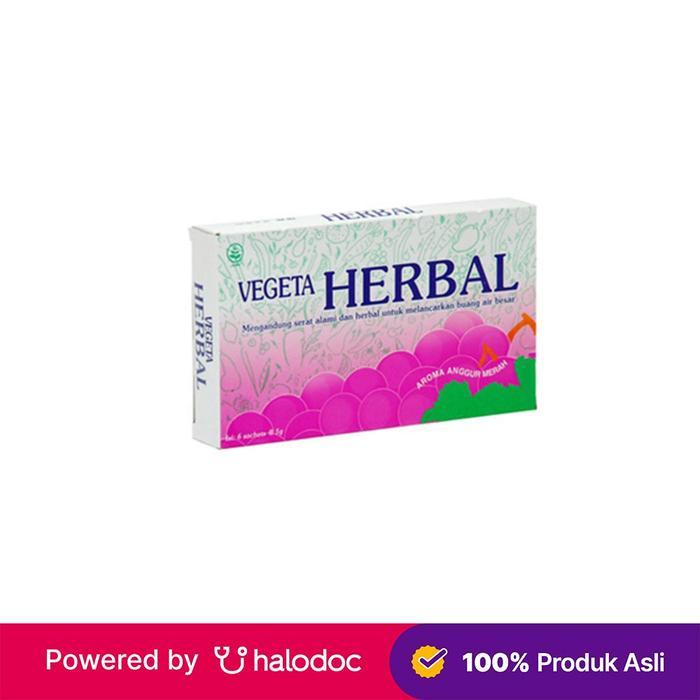 Vegeta Herbal 6 Sachet - Obat Sembelit & Wasir - Halodoc