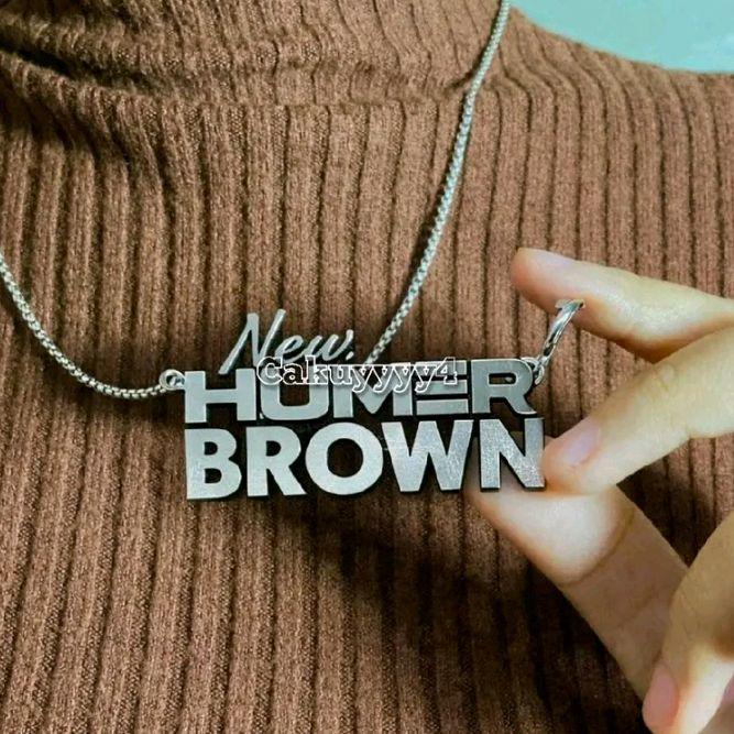 Kalung New HUMER BROWN - Aksesori Fashion Modern untuk Tampilan Elegan dan Menarik