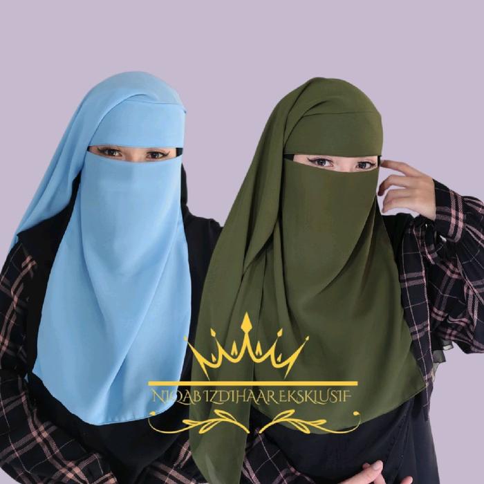 Cadar Niqab Yaman Savira cadar yaman 29 warna Ceruty Hitam Nyaman Layer Panjang Muslim Silky cadar  