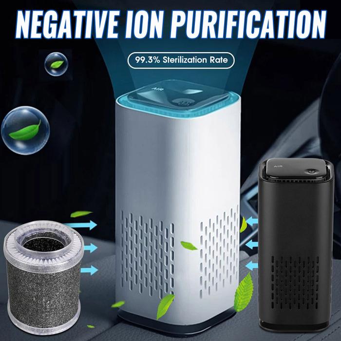 USB Pembersih Udara Mobil HEPA Ionizer Portabel Mini Pembersih Udara