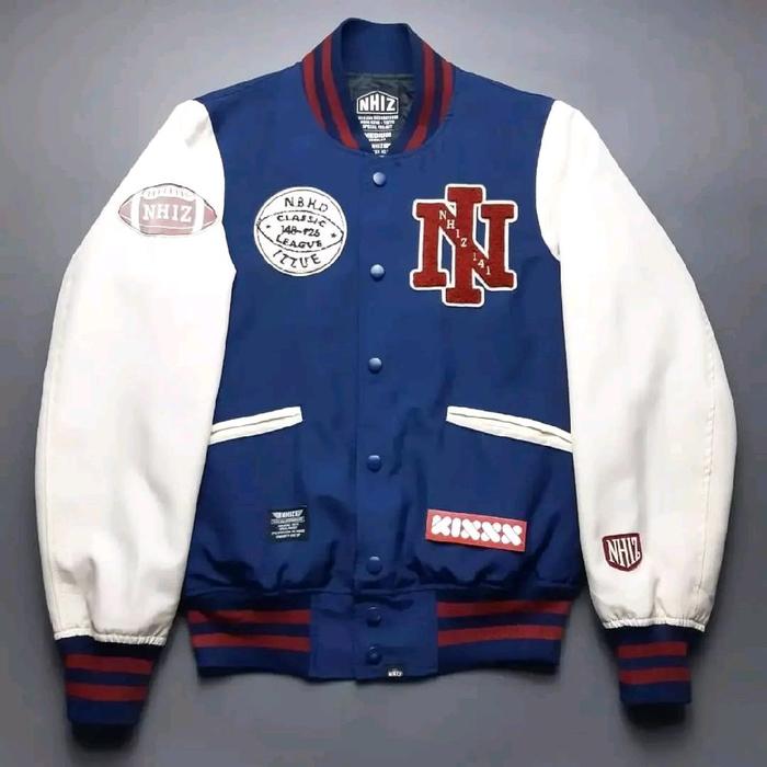 NHIZ Izzue plus Neighborhood Varsity Jacket.   K245