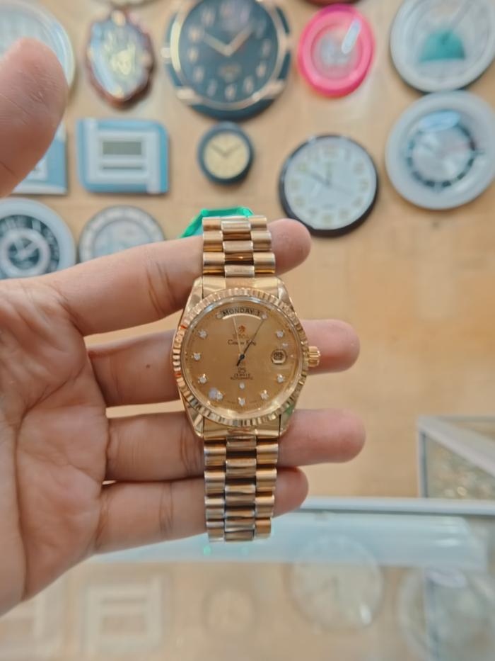 Jam Tangan Titoni Gold Second Seken Bekas Mulus Like New Rantai Panjang