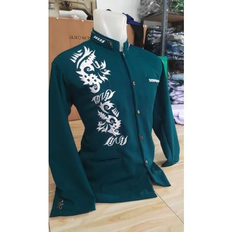 jasko dewasa hijau botol bordir terbaru