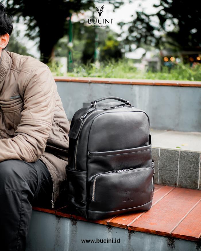 Leather Backpack BUCINI Ranbus 02 I Tas Ransel & Tas Punggung Kulit BUCINI Ranbus 02