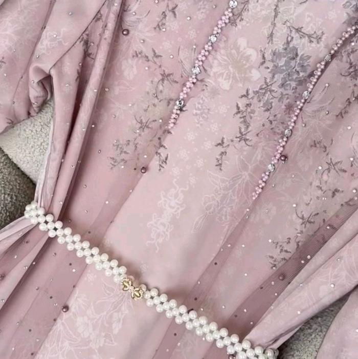 Baju dress gamis mewah dress pesta lebaran eid idul fitri 2026 tile motif bordir payet mewah seragam