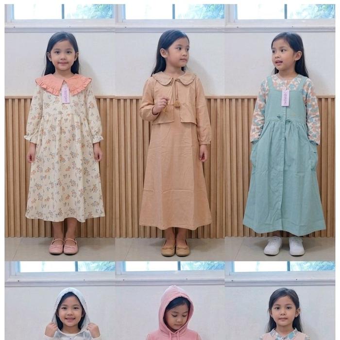 Gamis ExitGirls Muslim Anak Dress Maxi Model Terbaru