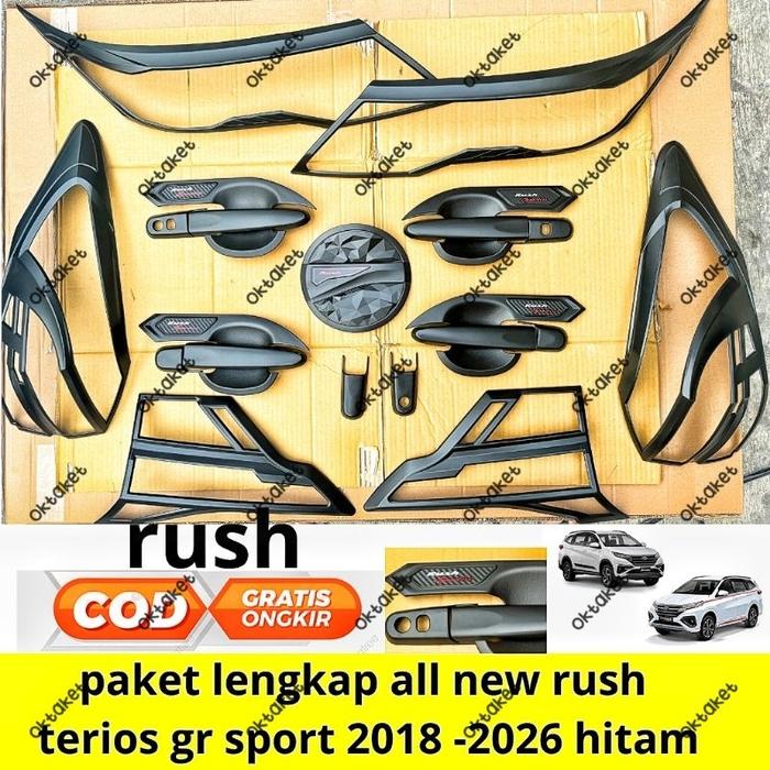 Paket Lengkap All New Rush Terios Gr sport 2018 2019 2020 2021 2022 2024 2025 2026 2027 Hitam Garnis