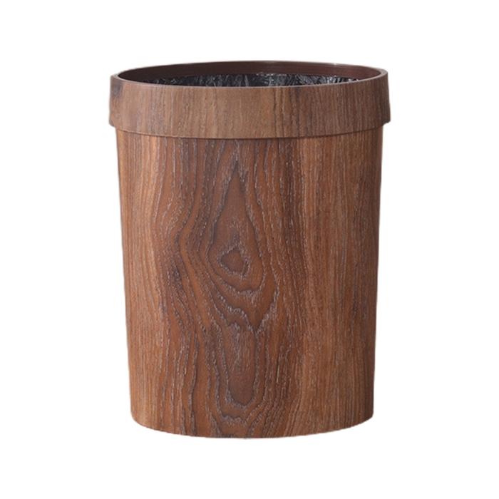 Commercial Waste Bin Retro Style Pressing Ring Plastic Trash Can