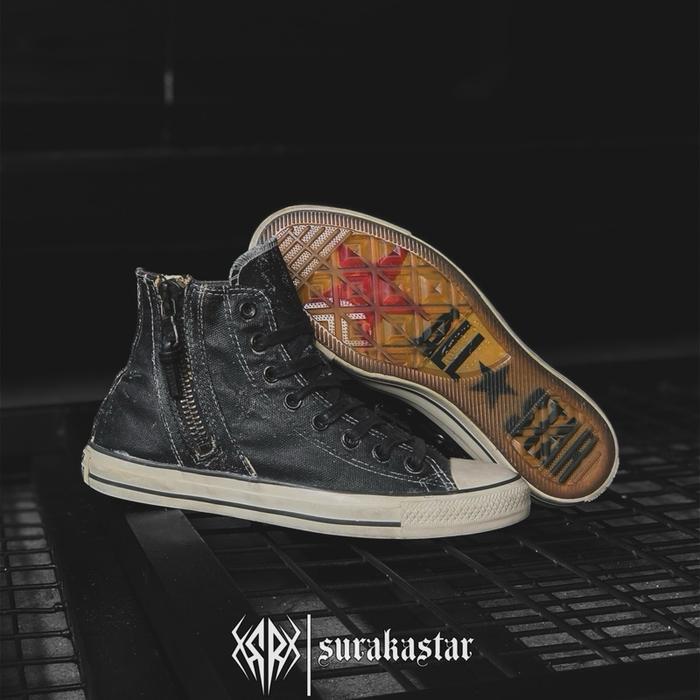 CONVERSE CTAS JOHN VARVATOS SIDE ZIP CANVAS PAINTED
