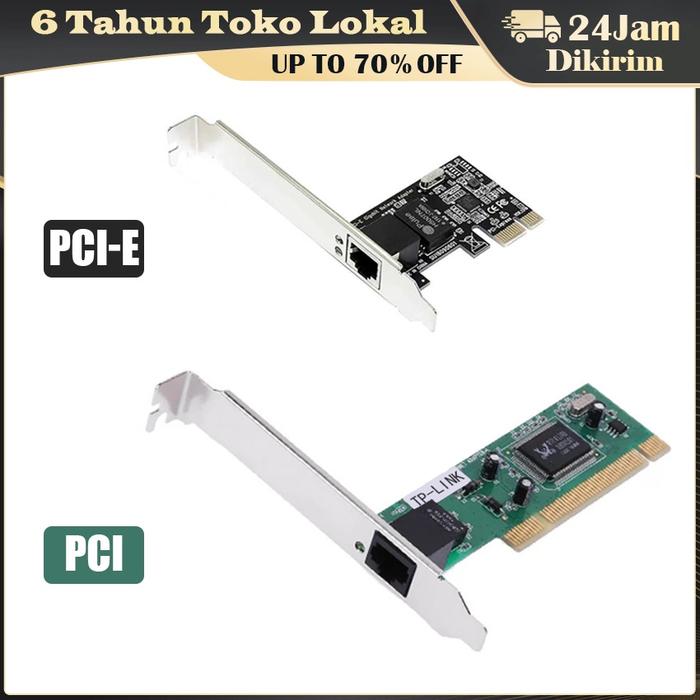 PCI Express Lan Card / Gigabit Ethernet Lan Card / Kartu Jaringan Gigabit Ethernet PCI-E Ke RJ45 Unt