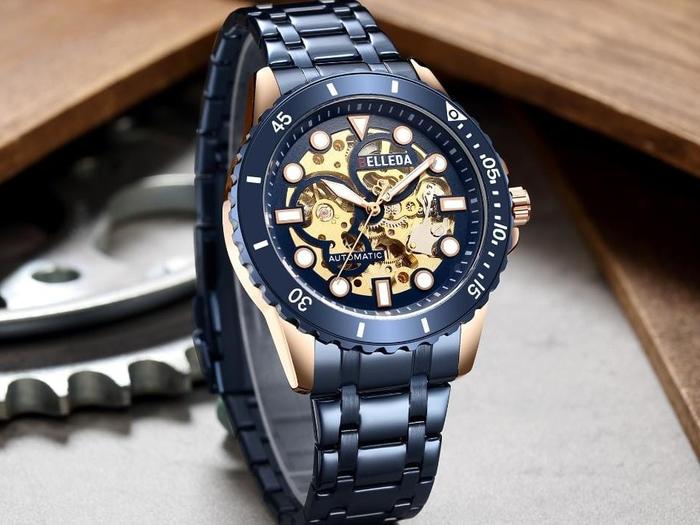 SPESIAL LIVE SARAH DISKON JAM TANGAN BELLEDA  jam tangan Tangan Pria Belleda 9352 RANTAI Stainless A