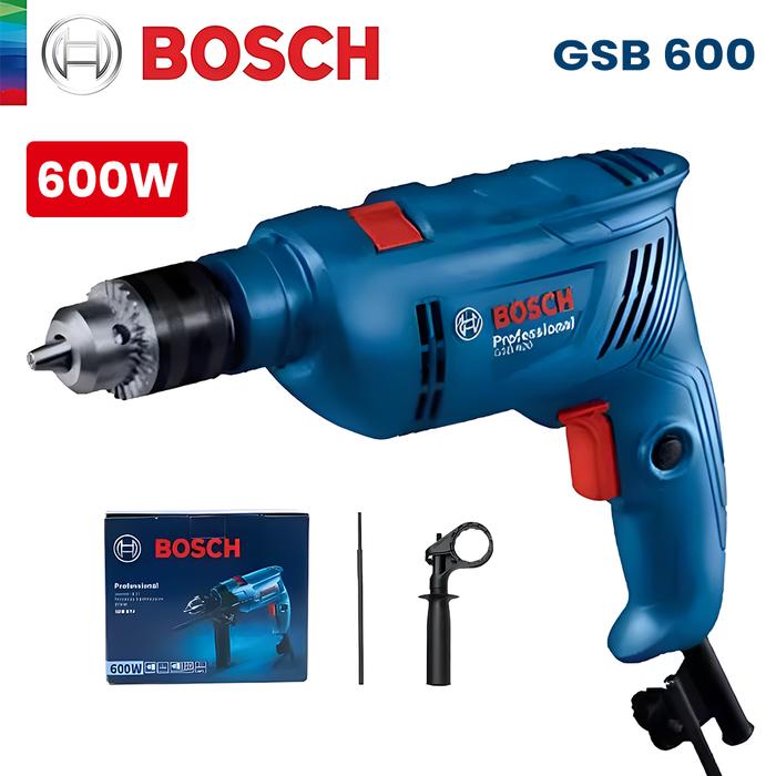 Bosch GSB600 Electric Drill 48000Bpm Impact Driller 600W High Power Cable Drilling Power Tool for Wo