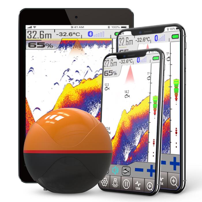 Erchang F68 Wireless Fish Finder Depth Echo Sounder Dual Frequency Sonar Alarm Transducer Fishfinder