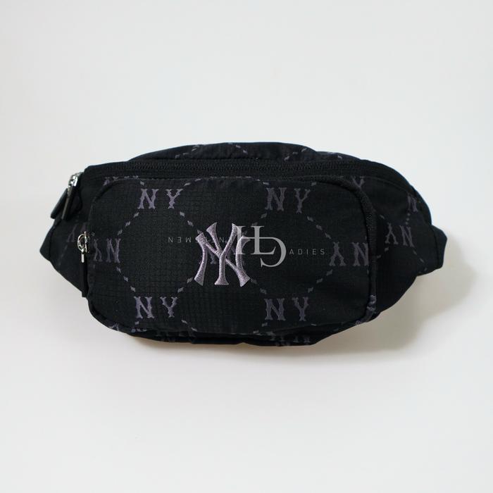 MLB NY Yankees Dia Monogram Logo Hipsack Waistbag / Bumbag Black (3AHSM035N-50BKS)