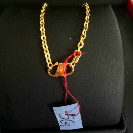 Kalung Emas Asli Model Fancy Kadar 875 Emas Kadar 23 Karat