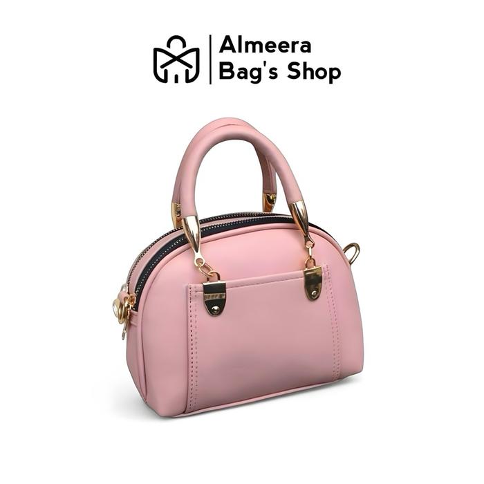 Almeera Bag - Alma Mini Polos TAS SELEMPANG FASHION 2RUANG TALI TENTENG BESI TERBARU SIMPE ELEGANT T